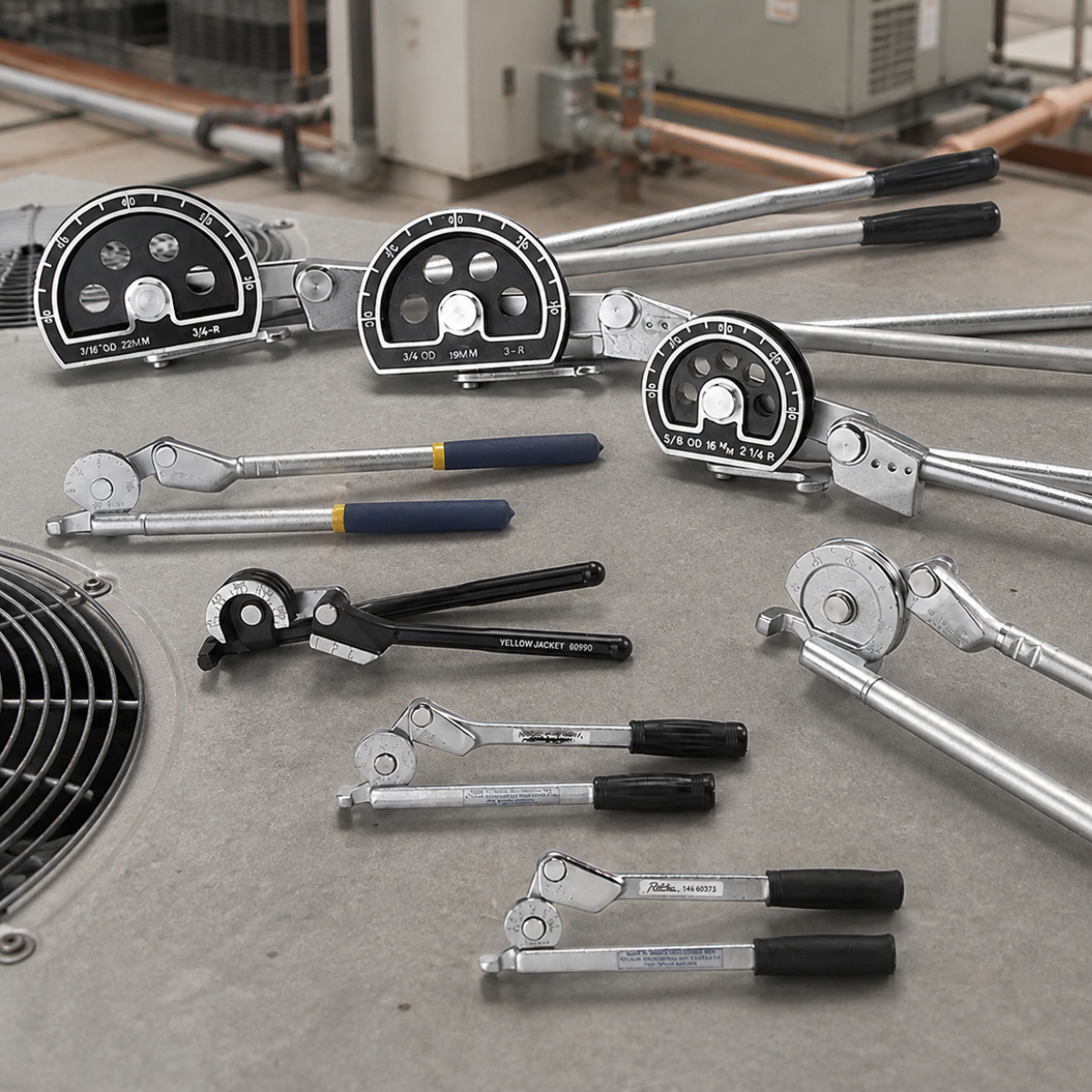 Full Range Heavy Duty 5/8" Tube Benders (60378)