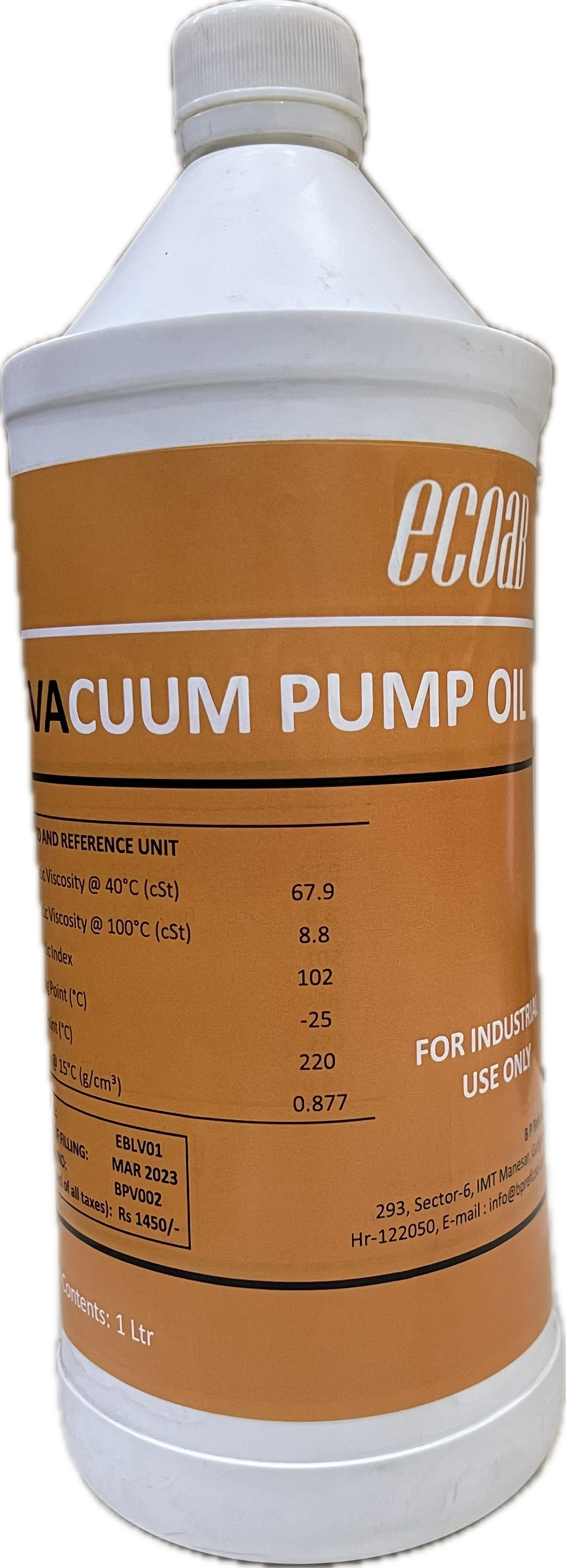 Ecoab vacuum pump oil
