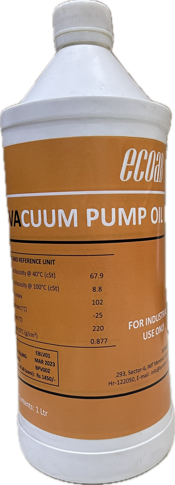 Vacuum Pump Oil- ECOAB (1 ltr)