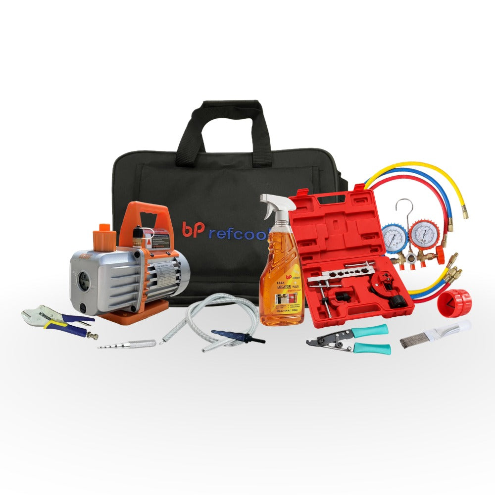 Professional HVAC Tool Kit with Vacuum Pump – ECOAB VP 215