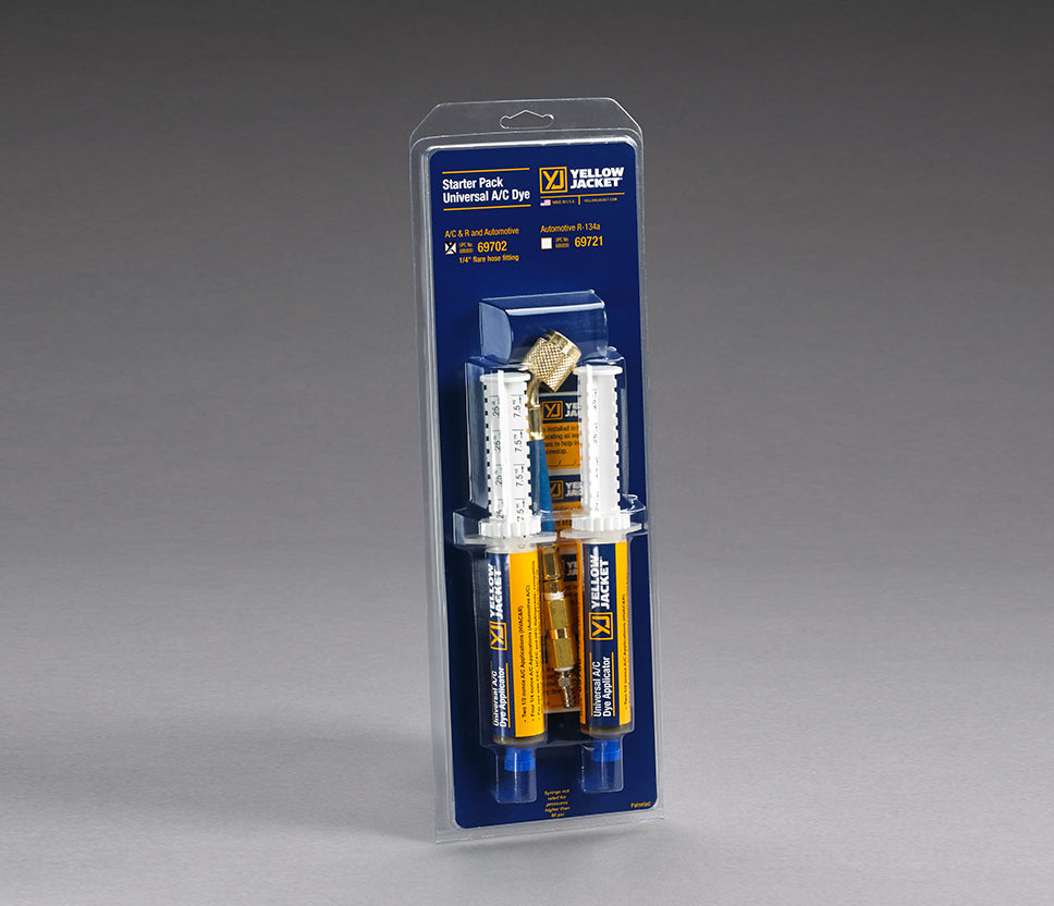 UNIVERSAL A/C DYE INJECTORS AND HOSE (69700) YELLOW JACKET