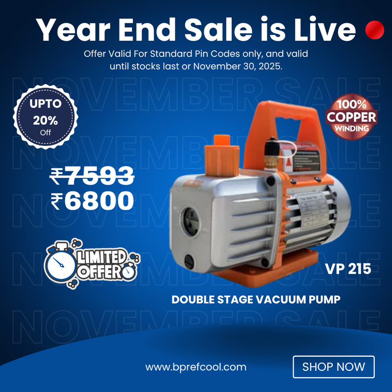 Double Stage Vacuum Pump BRAND ECOAB (VP 215) 1.8CFM November Sale