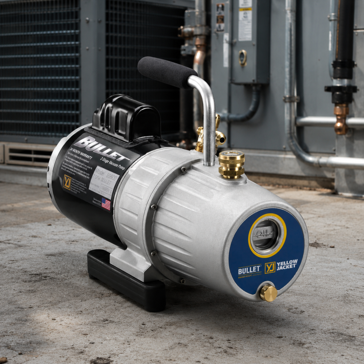 Bullet Vacuum Pump 2 Stage 5 Cfm By Yellow Jacket USA  (93615)