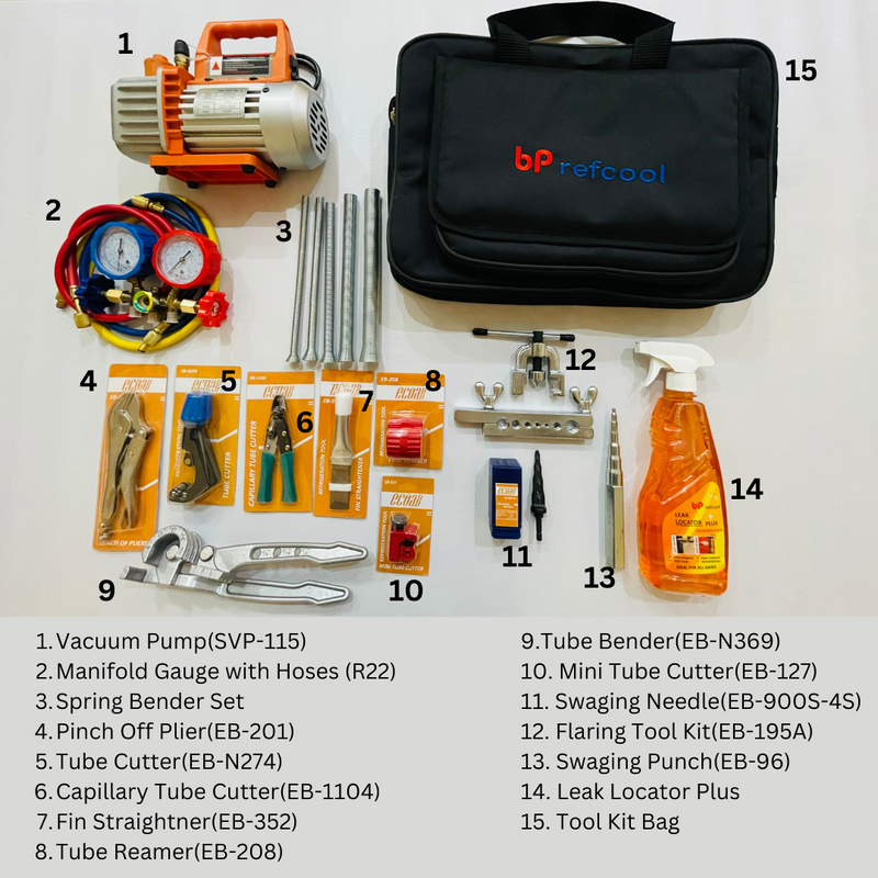AC Tool Kit with Vacuum Pump