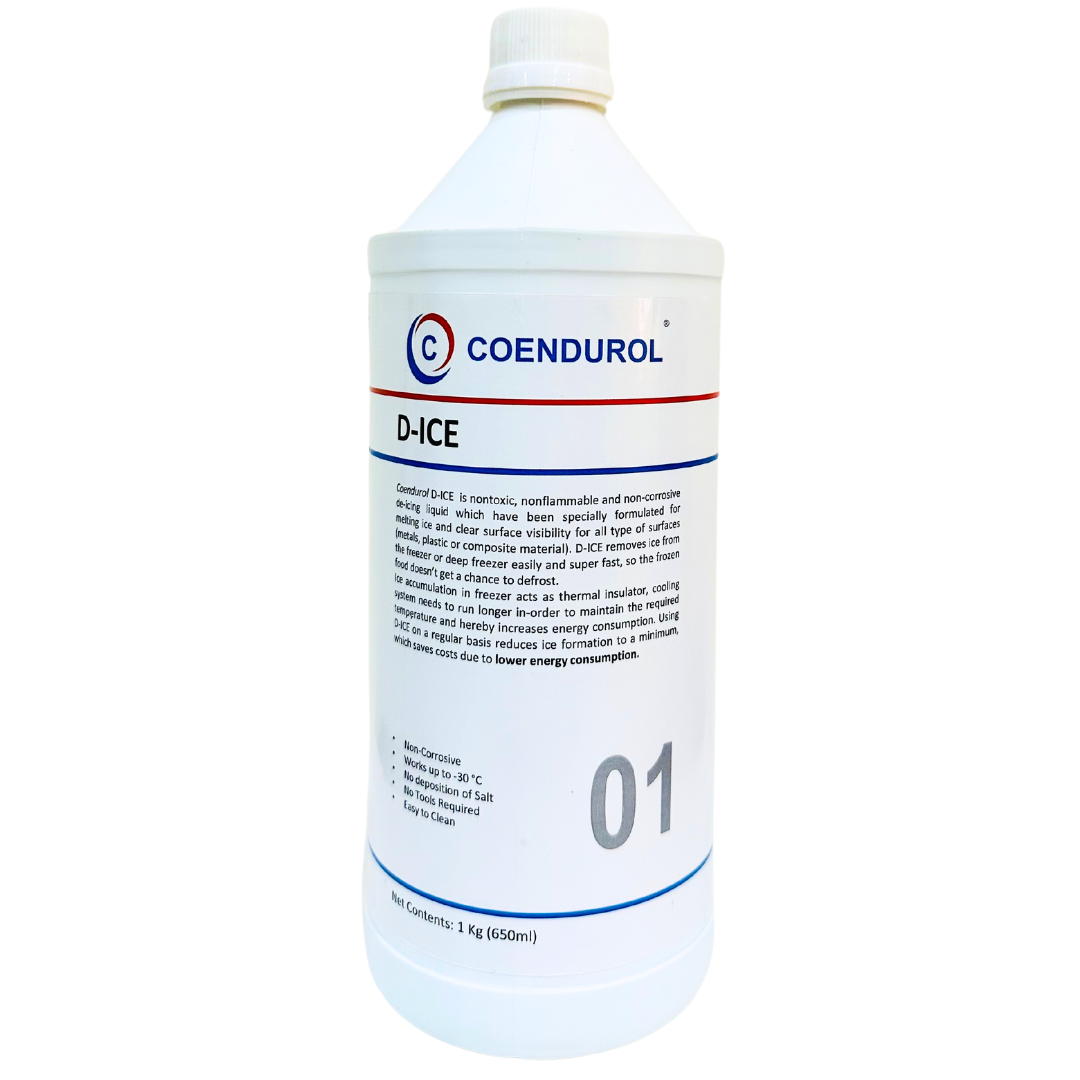 COENDUROL D-ICE 1kg freezer defrosting and de-icing chemical by B P Refcool for refrigeration systems