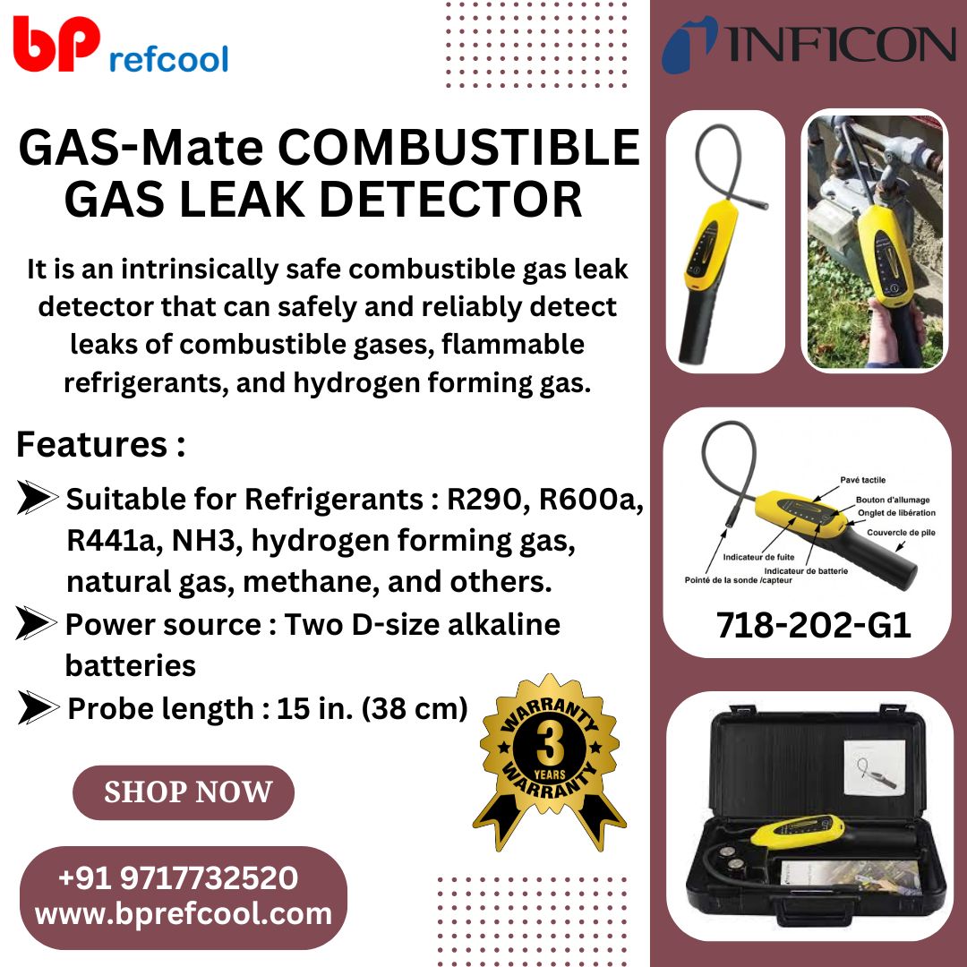 GAS-Mate Combustible Gas Leak Detector – Portable Gas Detection Tool for HVAC, Industrial, Home, and Safety Inspections.