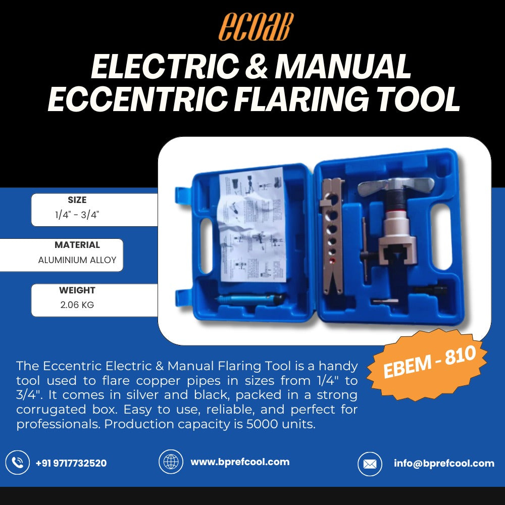 ECOAB Eccentric Electric & Manual Flaring Tool (EBEM-810) 
