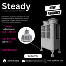 Steady adjustable floor support for ac/r unit by Errecom