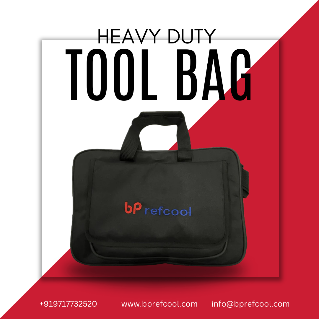 Heavy-duty tool kit bag for HVAC and refrigeration technicians