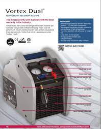 Vortex Dual REFRIGERANT RECOVERY MACHINE BY INFICON