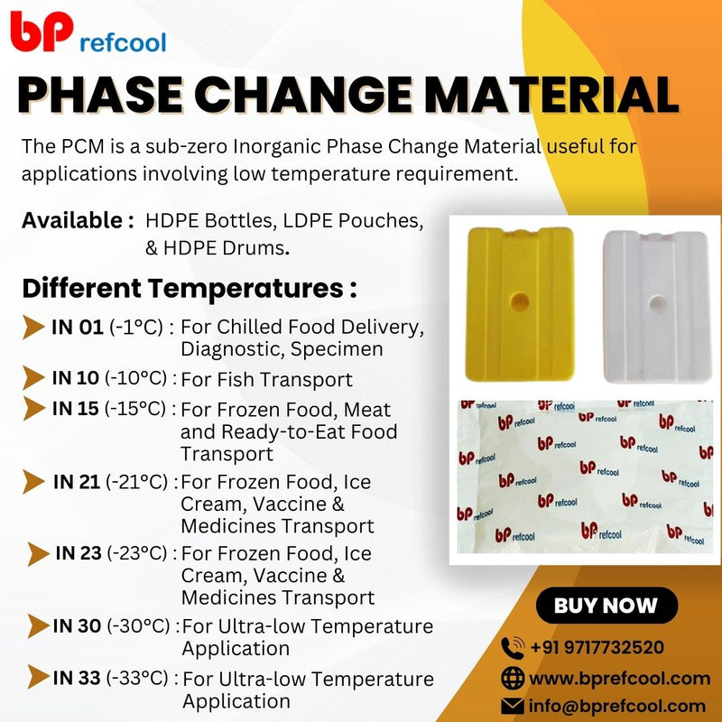 Phase Change Material (-10C) by B P REFCOOL (IN10) in 450ml HDPE Bottle