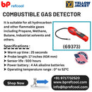 Reliable combustible gas detector for commercial and industrial use