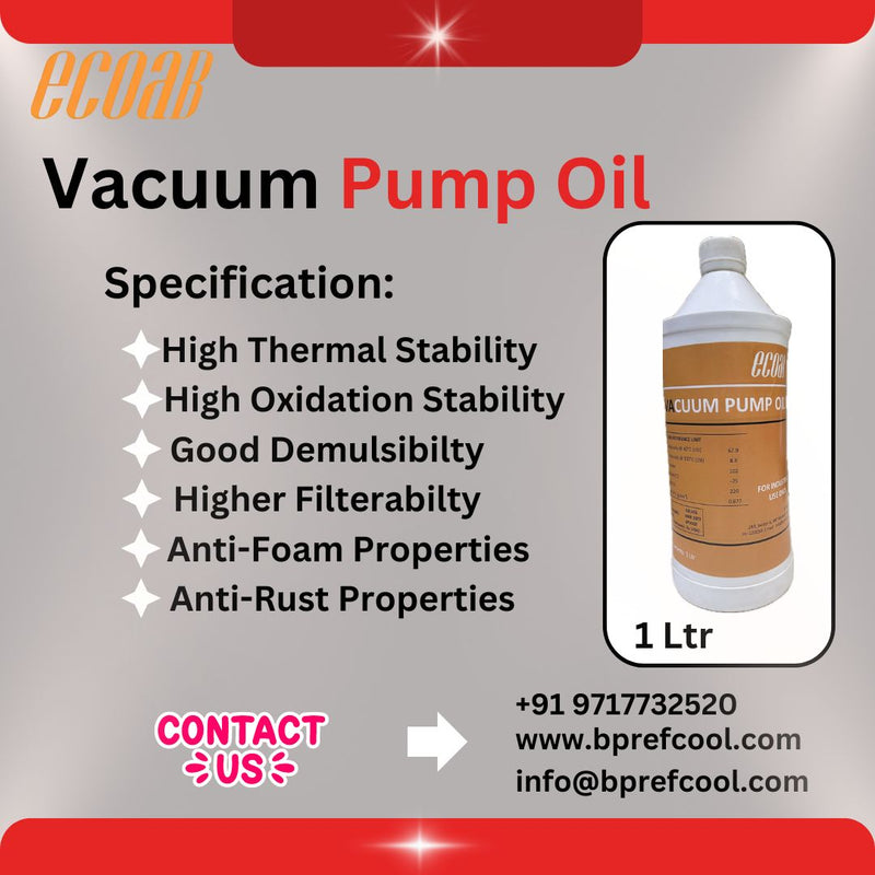 Vacuum Pump Oil- ECOAB (1 ltr)