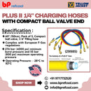 plus || 1/4 charging hoses with compact ball