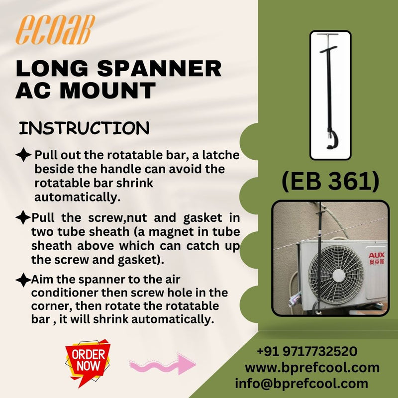 Long Spanner AC Mount BRAND ECOAB (EB 361)