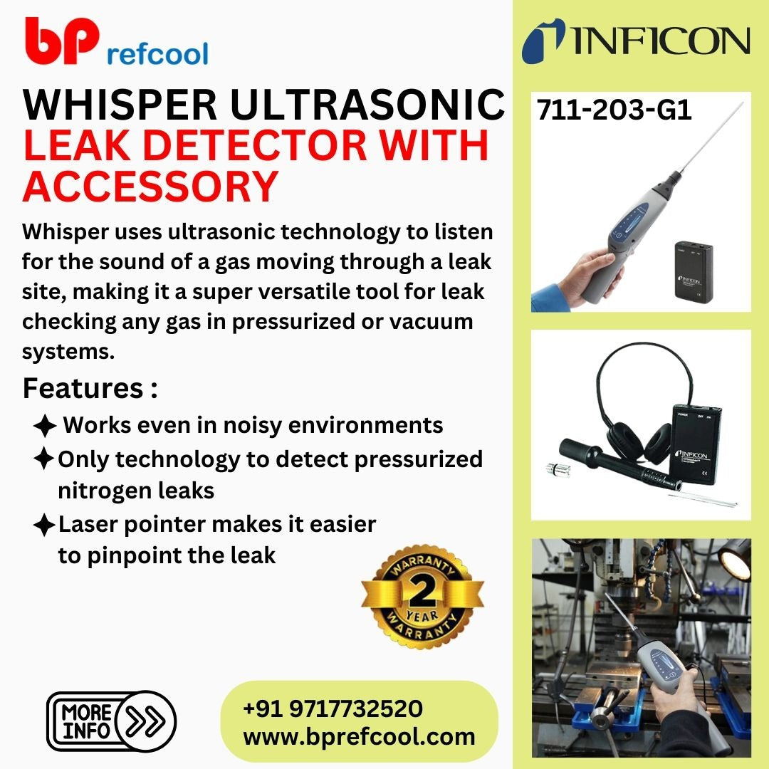 WHISPER ULTRASONIC LEAK DETECTOR WITH ACCESSORY PACKAGE BY INFICON