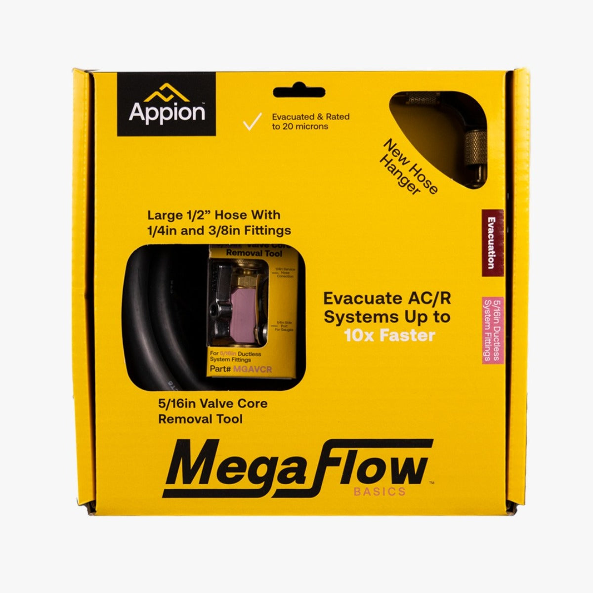 MegaFlow Basics 1/2in Hose Evacuation Kit - For 5/16in MGABRO