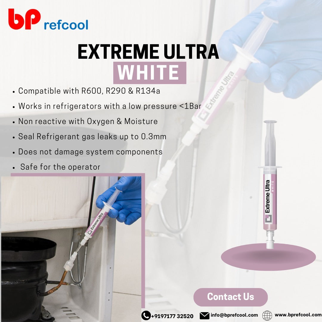 Extreme Ultra White 6ml – professional leak sealing solution for air conditioners and refrigeration systems