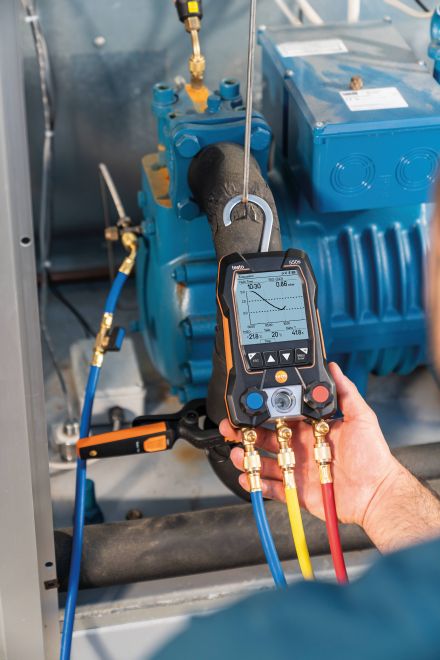 Testo 550s Basic Set - Manifold & wired clamps