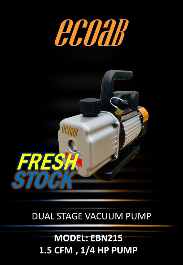 Dual Stage Vacuum Pump BRAND ECOAB (EBN215) 1.5CFM