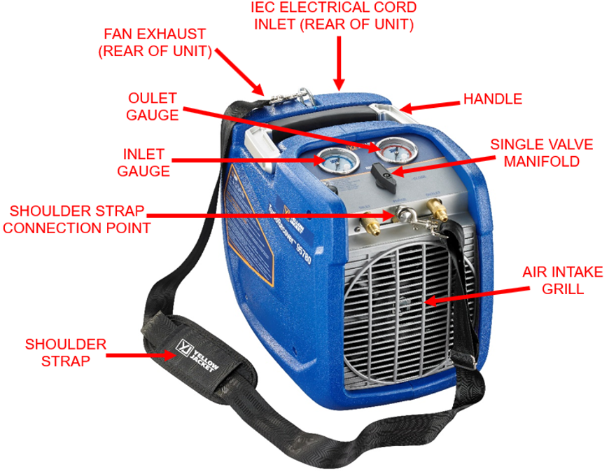 urboRecover HVAC Recovery Machine by YELLOW JACKET USA